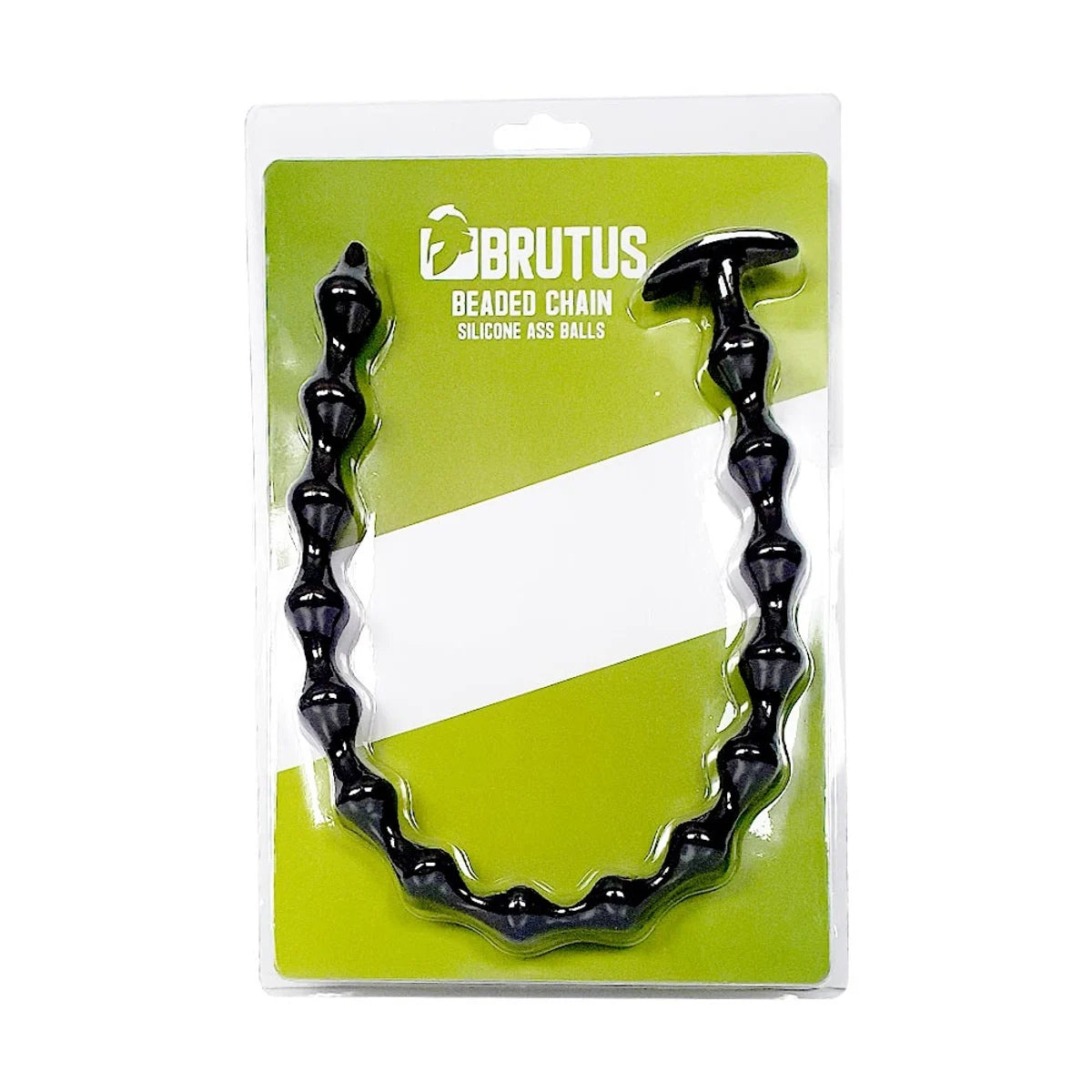 Brutus Beaded Chain Silicone Ass Balls Black