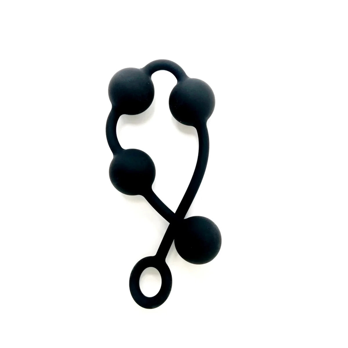 Brutus Pearls Silicone String Of Pearls Black Medium 40mm