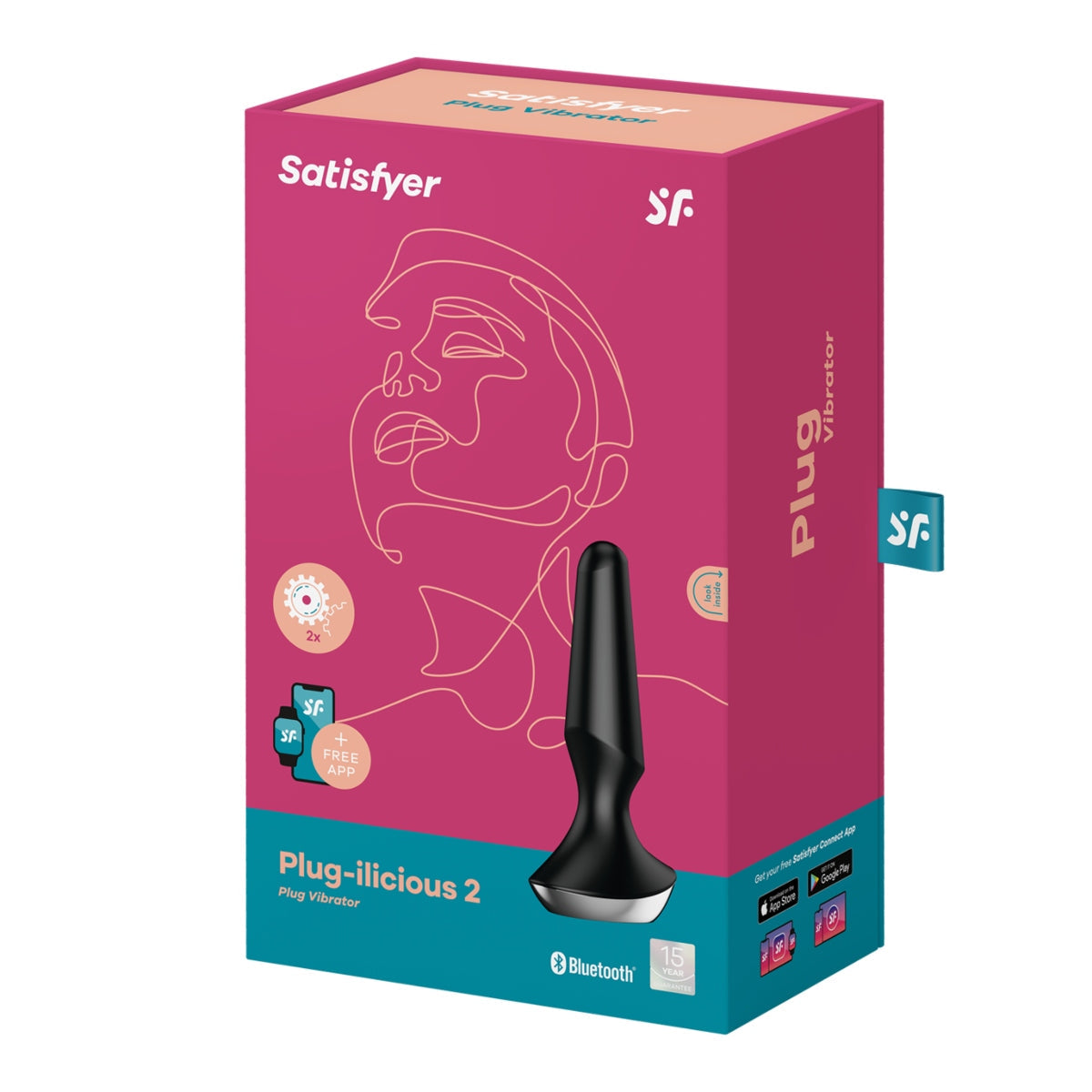 Satisfyer Plug-ilicious 2 Vibrating Butt Plug Black