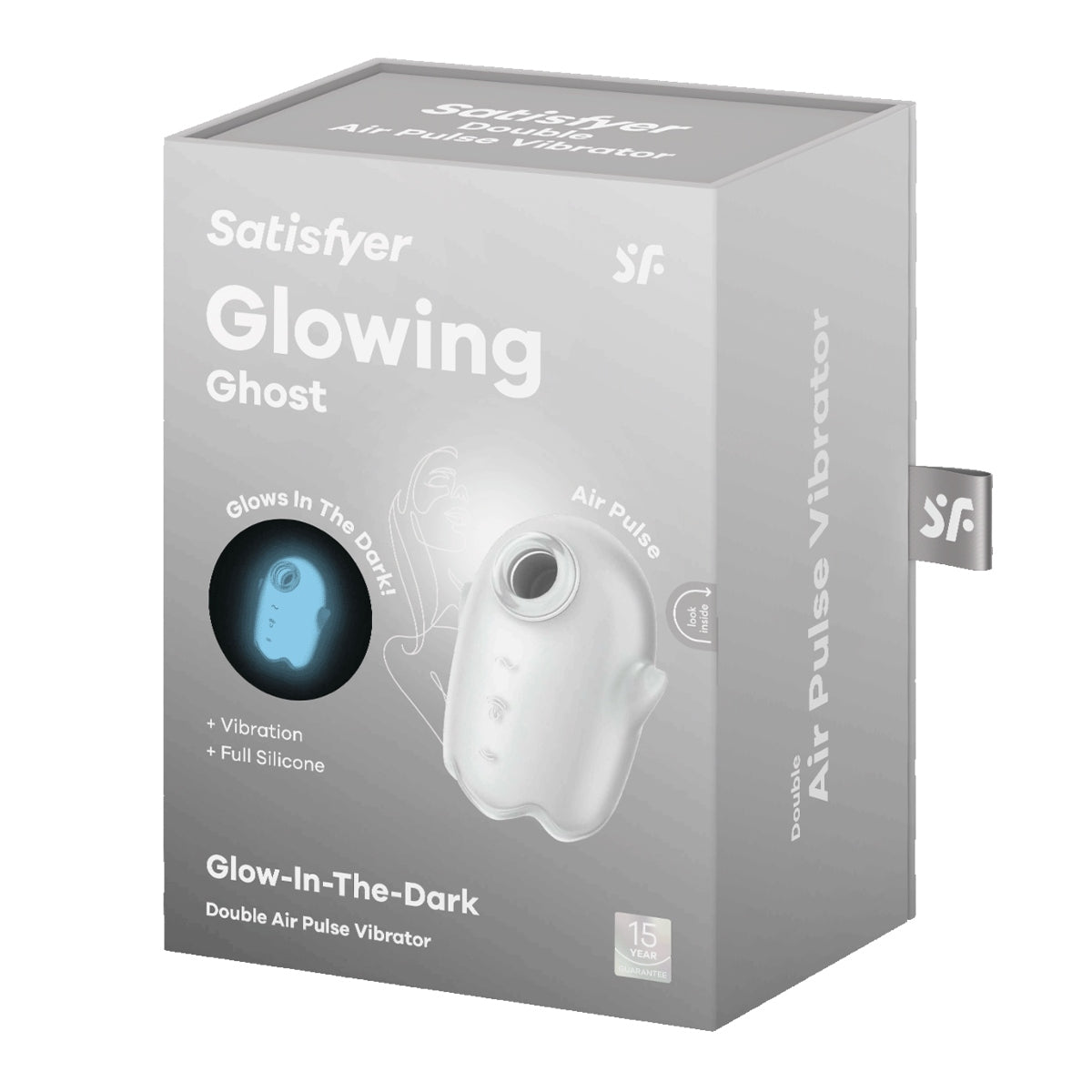 Satisfyer Glowing Ghost Glow In The Dark Double Air Pulse Vibrator White