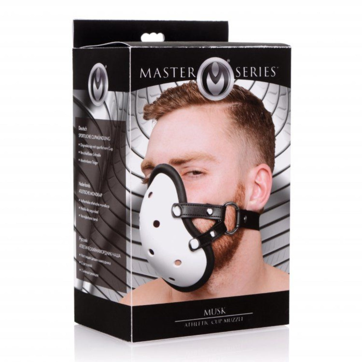 Master Series Musk Athletic Cup Muzzle White Black