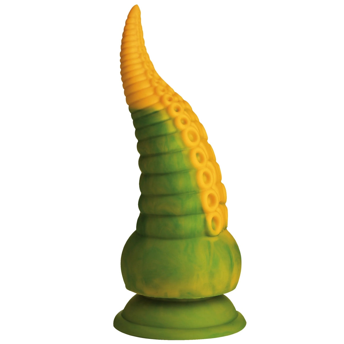 Creature Cocks Monstropus 2.0 Vibrating Tentacle Silicone Dildo Yellow Green