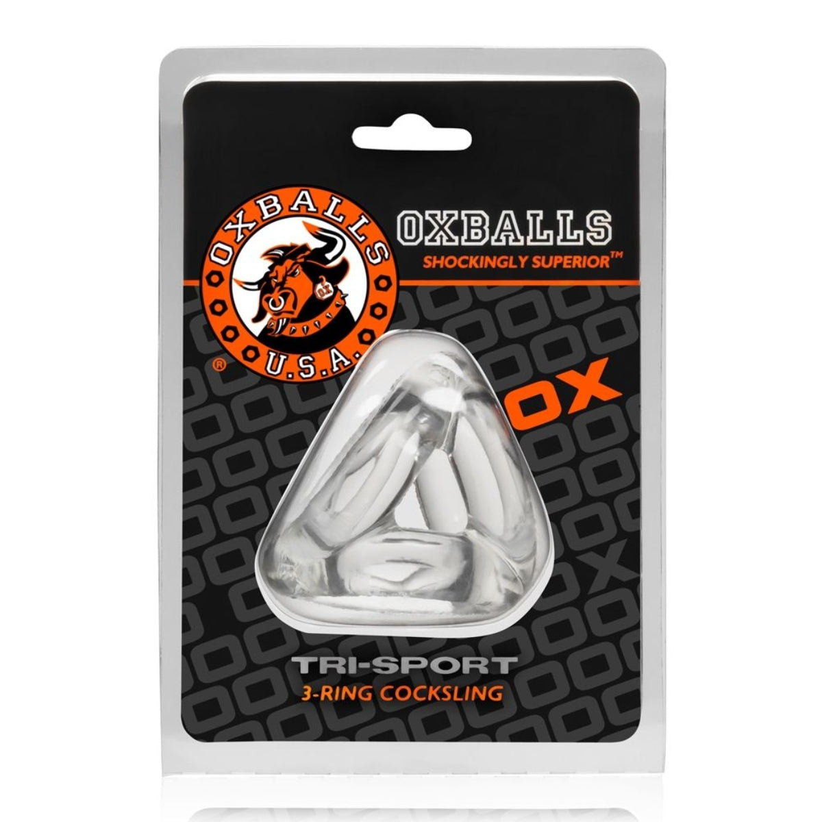 Oxballs Tri Sport Cocksling Clear