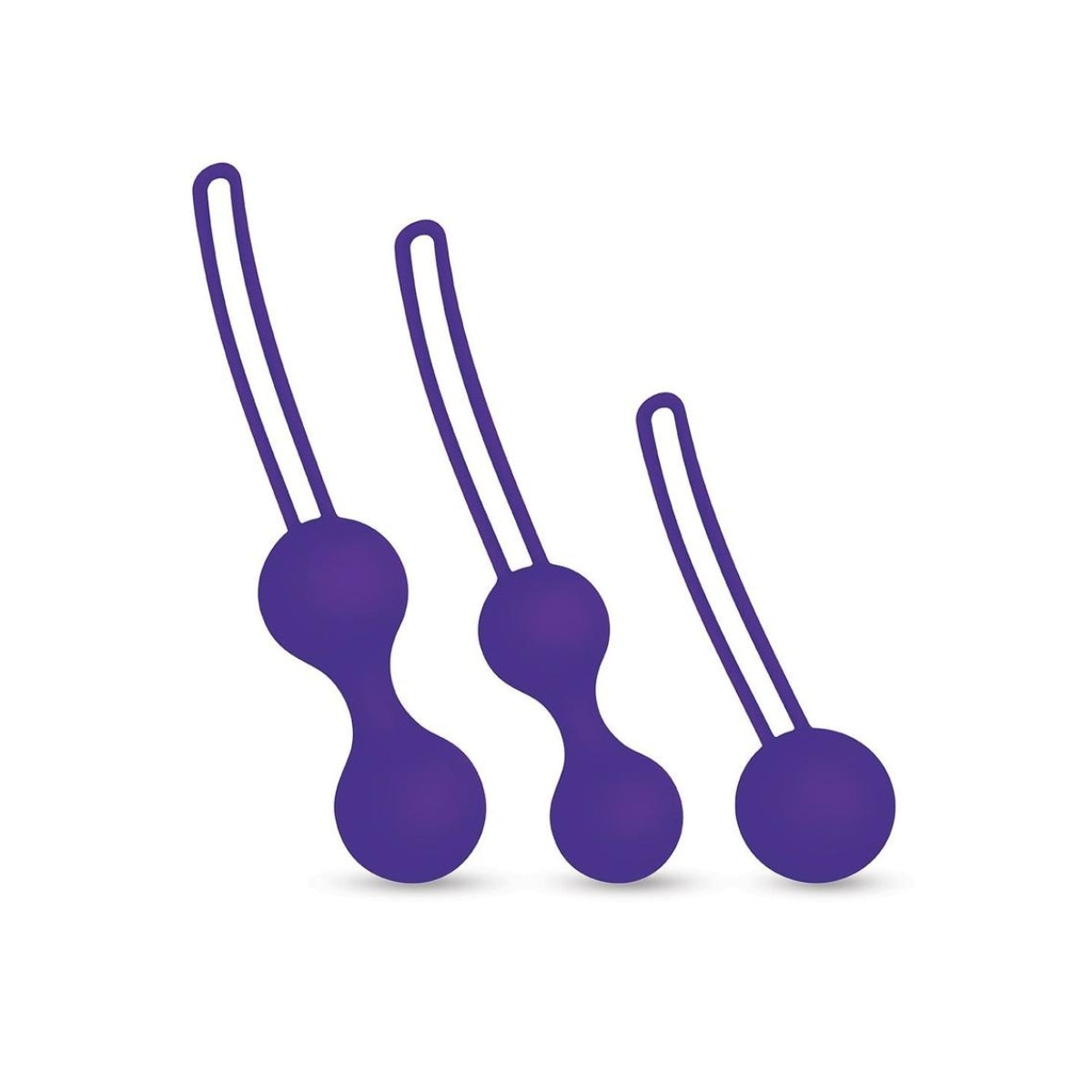 Bodywand Squeeze 3 Piece Weighted Kegel Training Set Purple