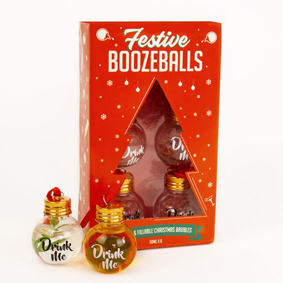 Gift Republic Festive Booze Balls 6 Pack