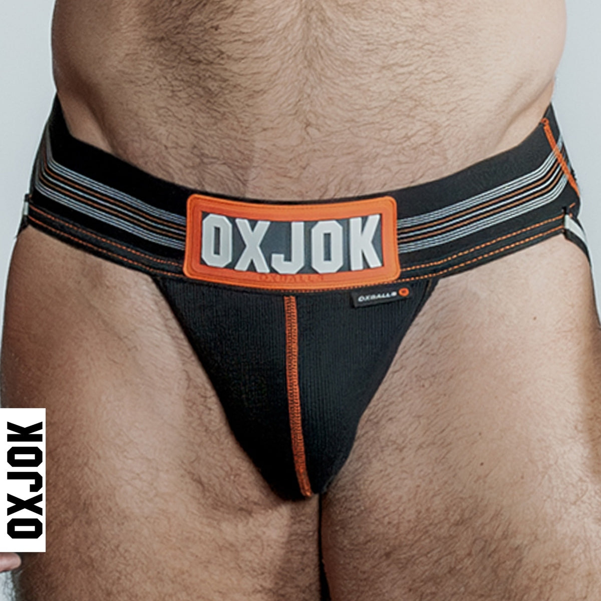 Oxballs Ox Jok Slingjock Jock Strap Black Iron