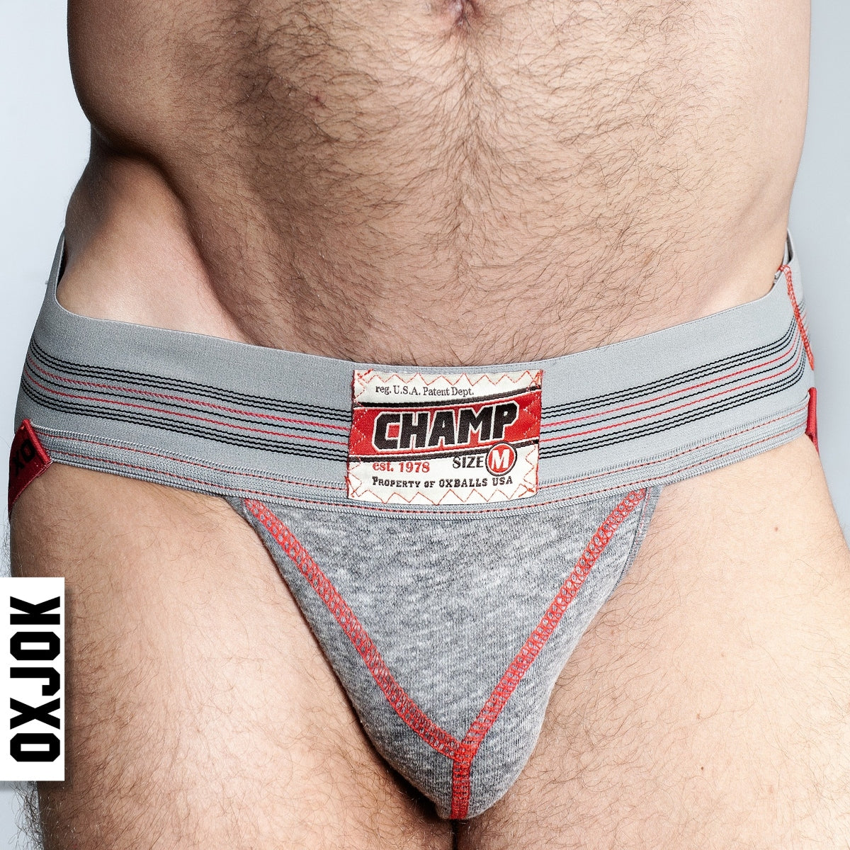 Oxballs Ox Jok Champ Jock Strap Grey Heather