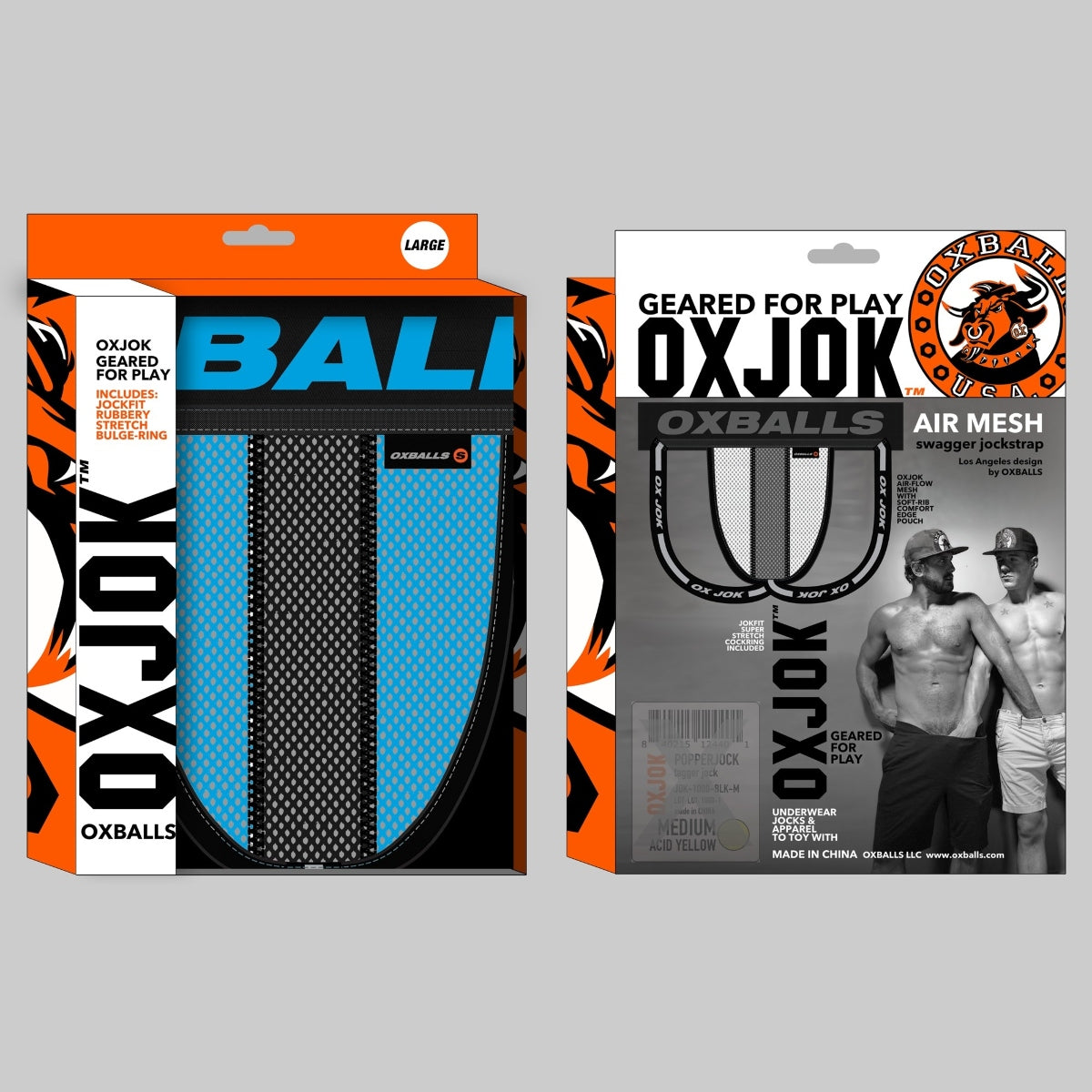 Oxballs Ox Jok Airmesh Jock Strap Sky Blue