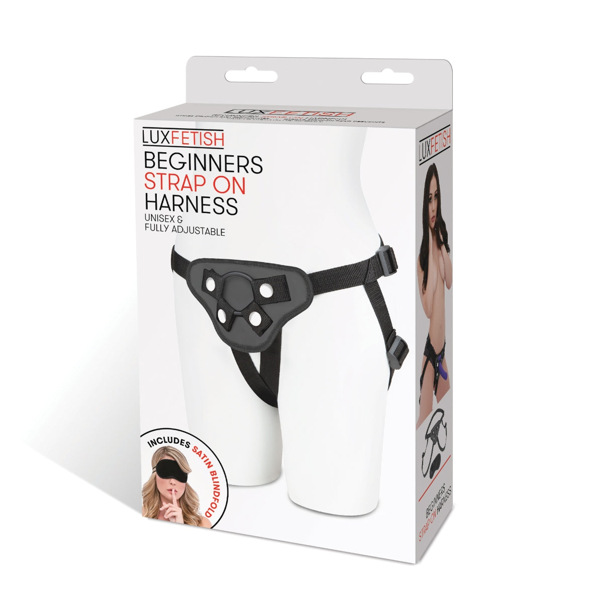 Lux Fetish Beginners Strap-On Harness Black