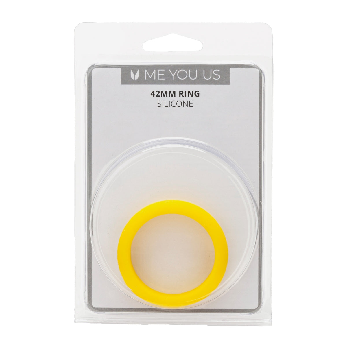 Me You Us Silicone Cock Ring Yellow 42mm