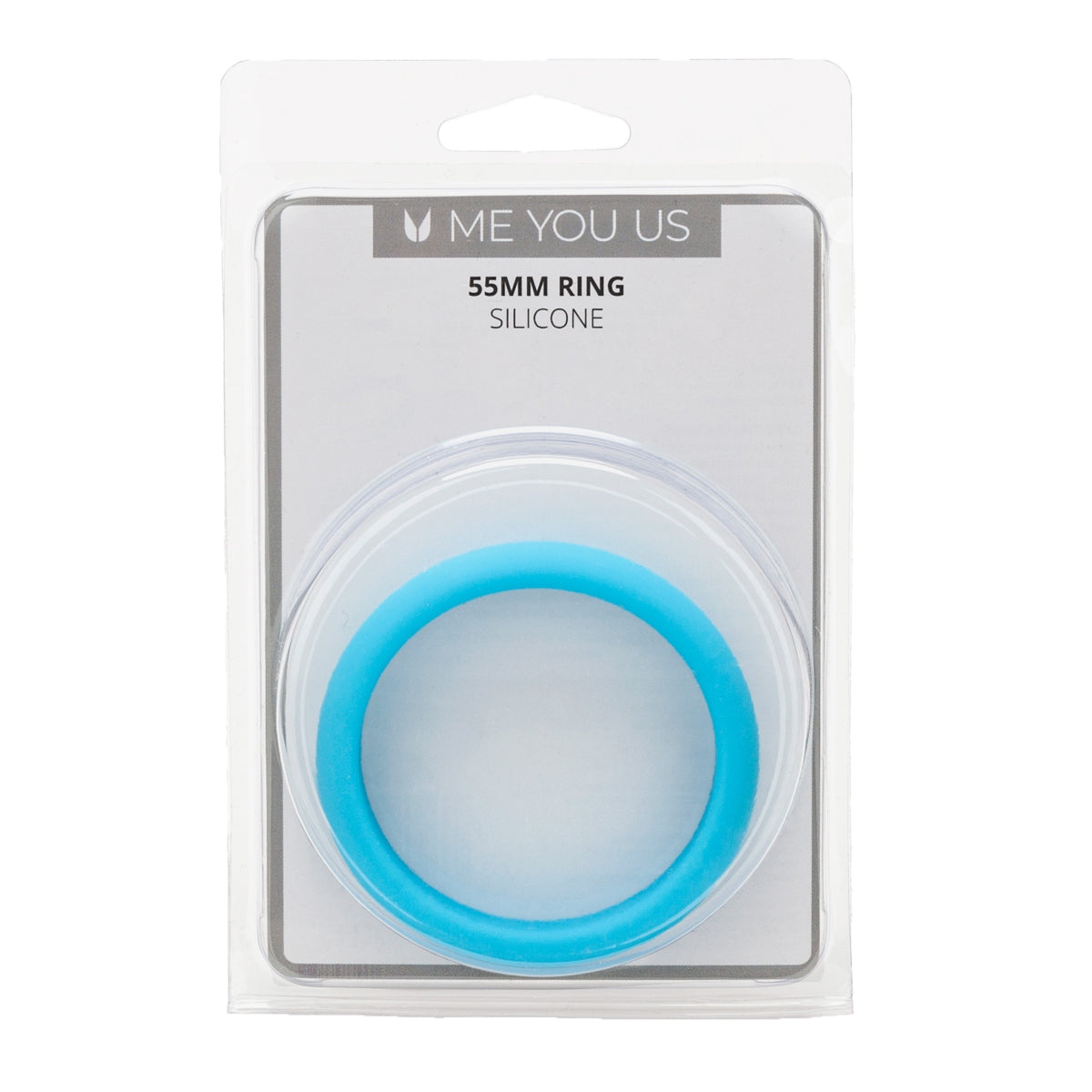 Me You Us Silicone Cock Ring Blue 55mm