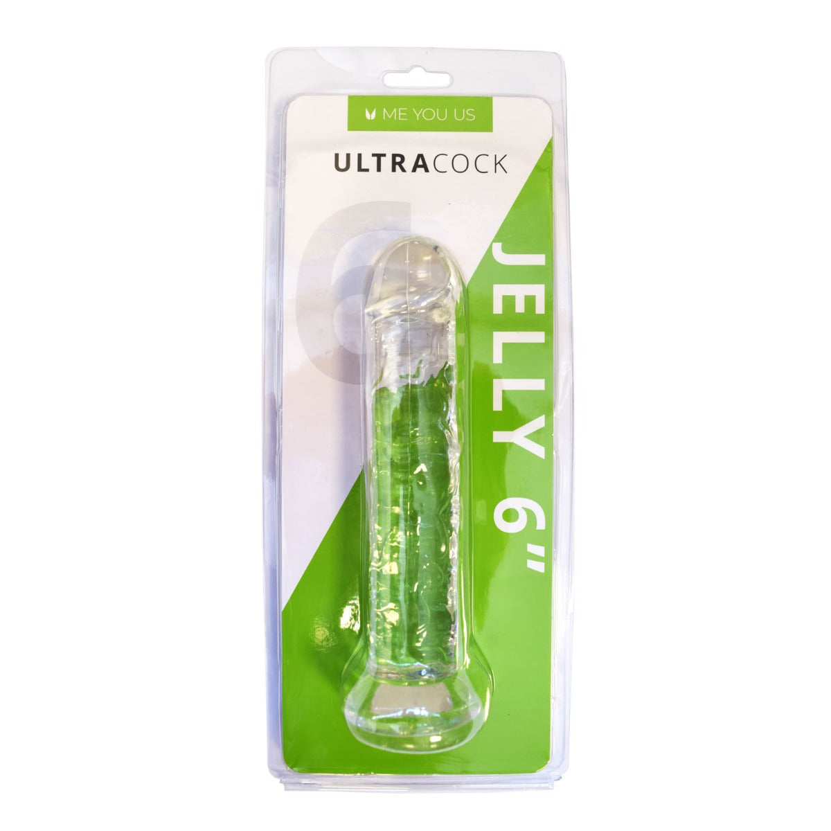 Me You Us Ultra Cock Jelly Dong Clear 6 Inch