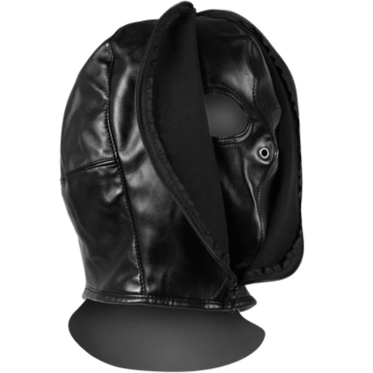 Ouch Xtreme Zip Up Bondage Mask Black