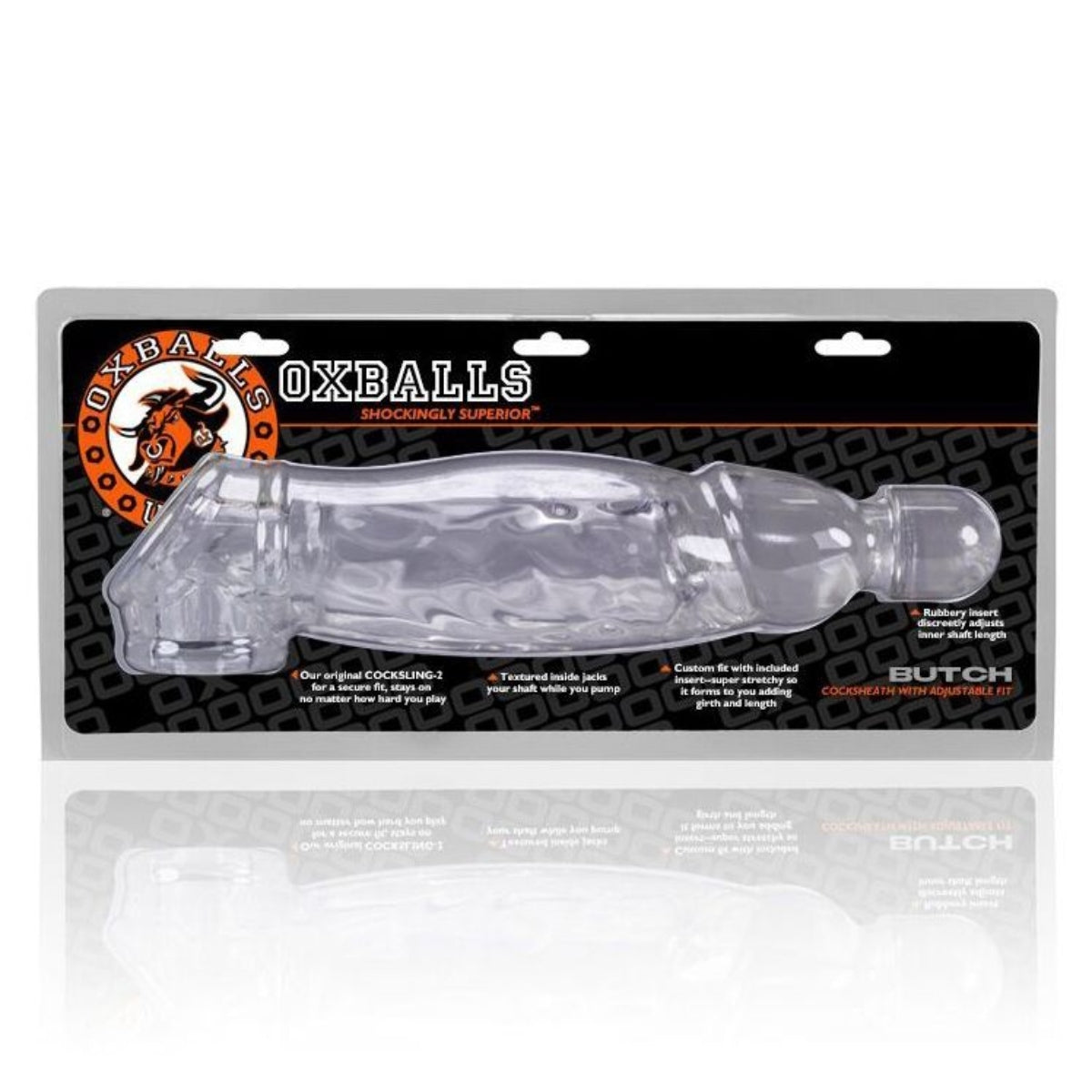 Oxballs Butch Cock Sheath Clear