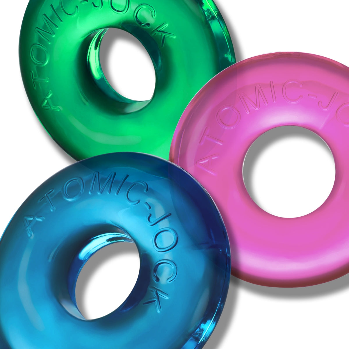 Oxballs Ringer Max Cock Ring 3 Pack Neon Blue Pink Green | Simply Pleasure