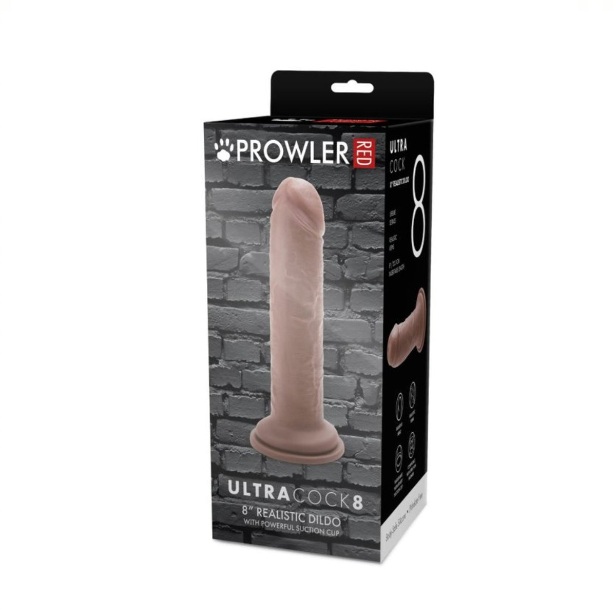 Prowler RED Ultra Cock Dildo Brown 8 Inch