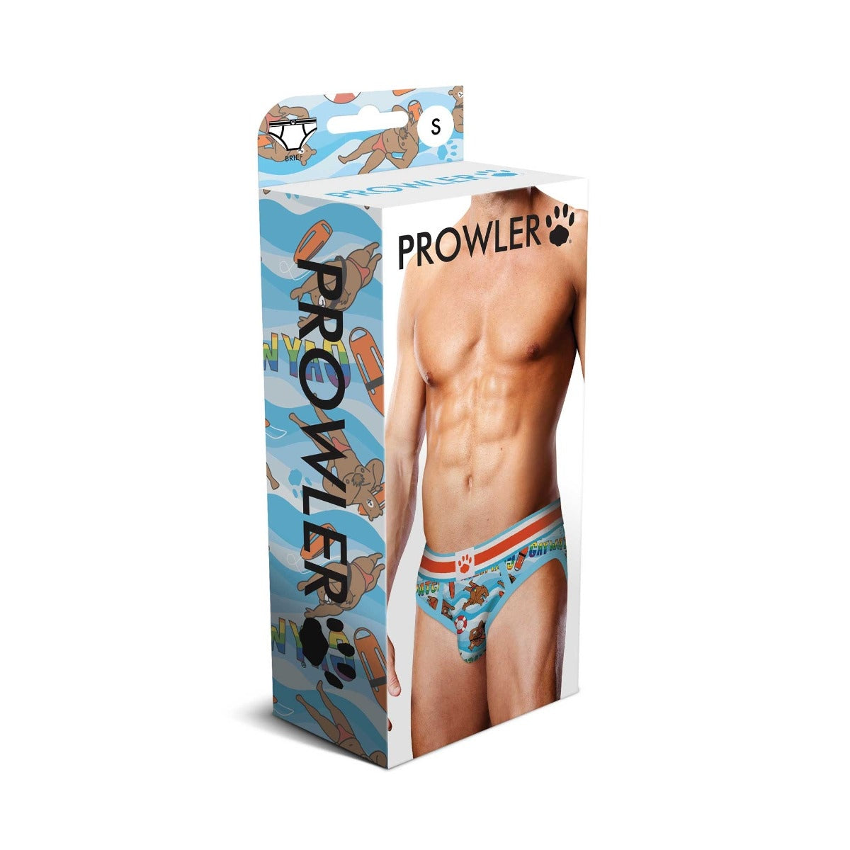 Prowler Gaywatch Bears Brief Blue Orange