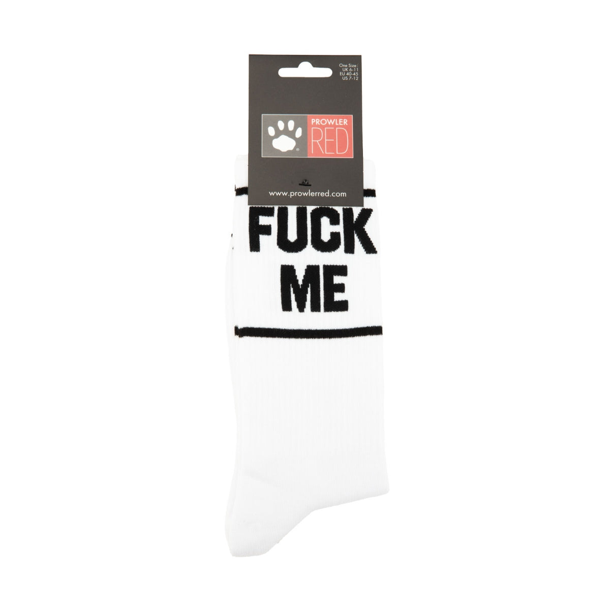 Prowler RED Fuck Me Socks White Black