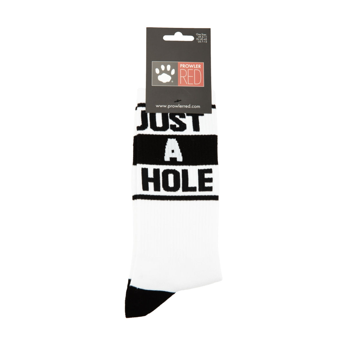 Prowler RED Just A Hole Socks Black White