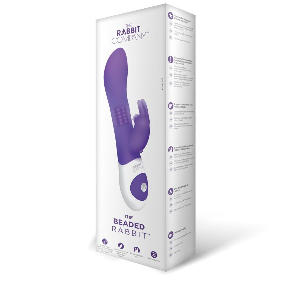 The Rabbit Company The Beaded Rabbit Vibrator Purple