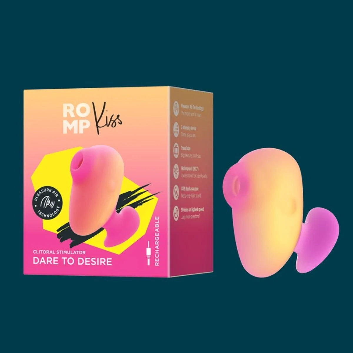 ROMP Kiss Clitoral Stimulator Peach