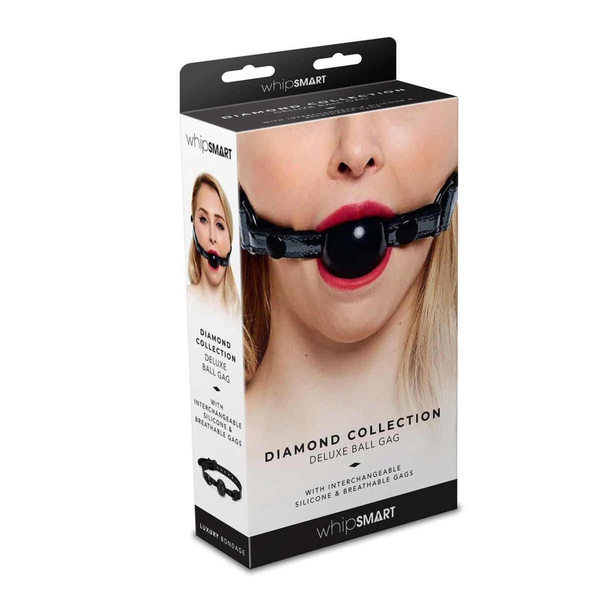 Whipsmart Diamond Collection Deluxe Ball Gag Black