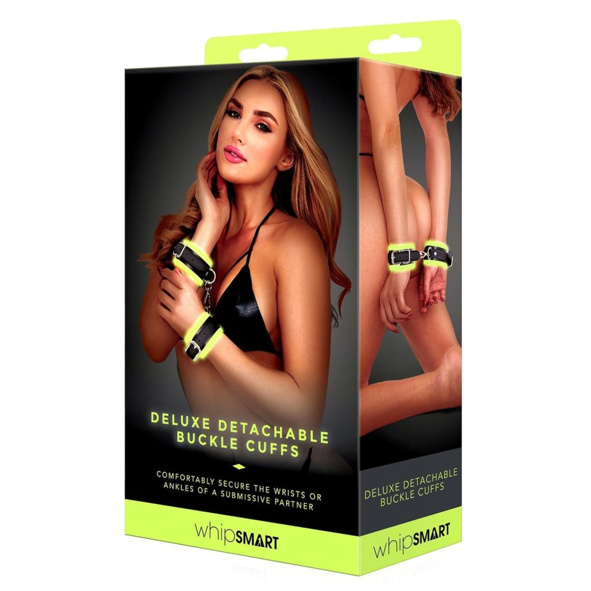 Whipsmart Glow In The Dark Deluxe Detachable Buckle Cuffs