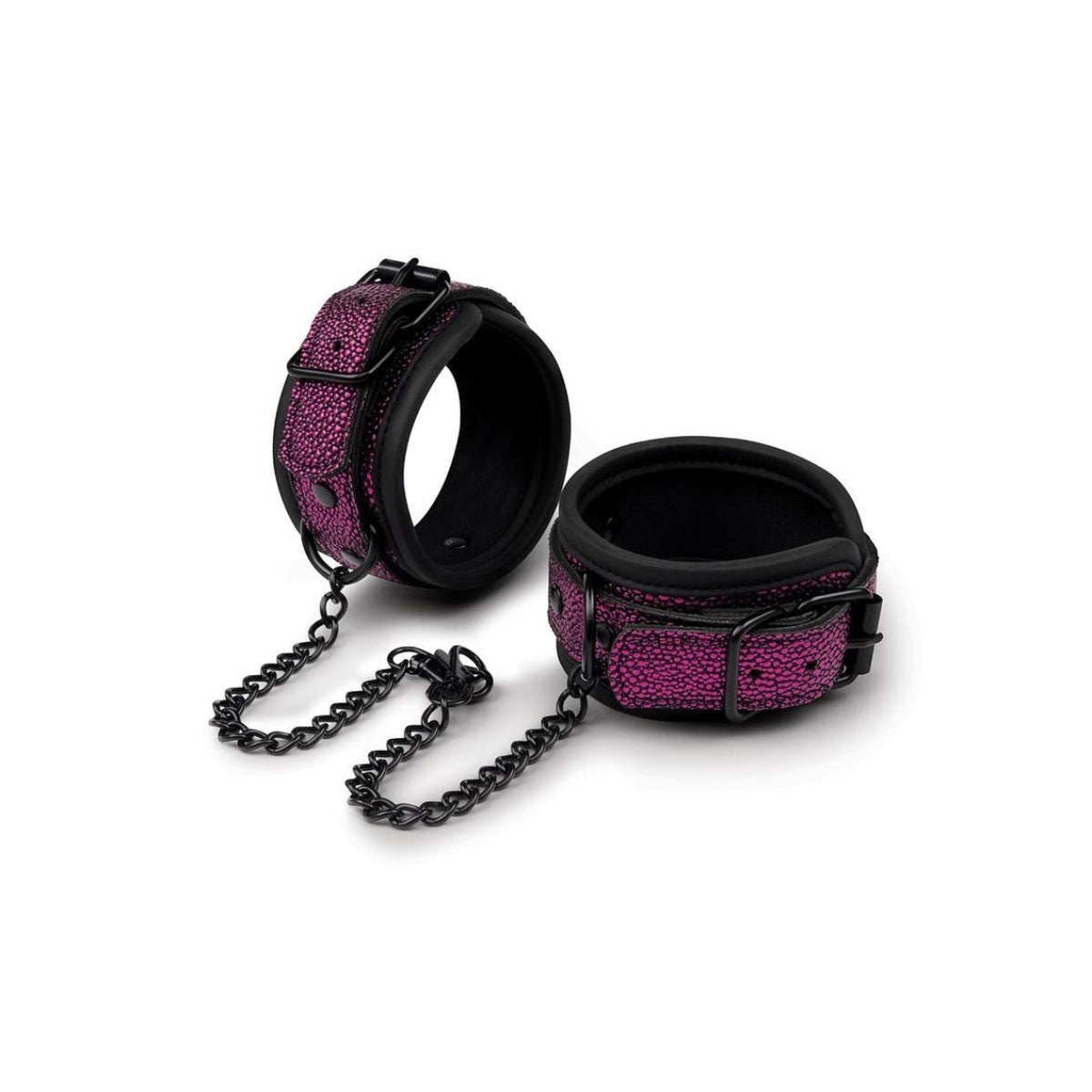 Whipsmart Dragon's Lair Deluxe Wrist & Ankle Cuffs Purple Black