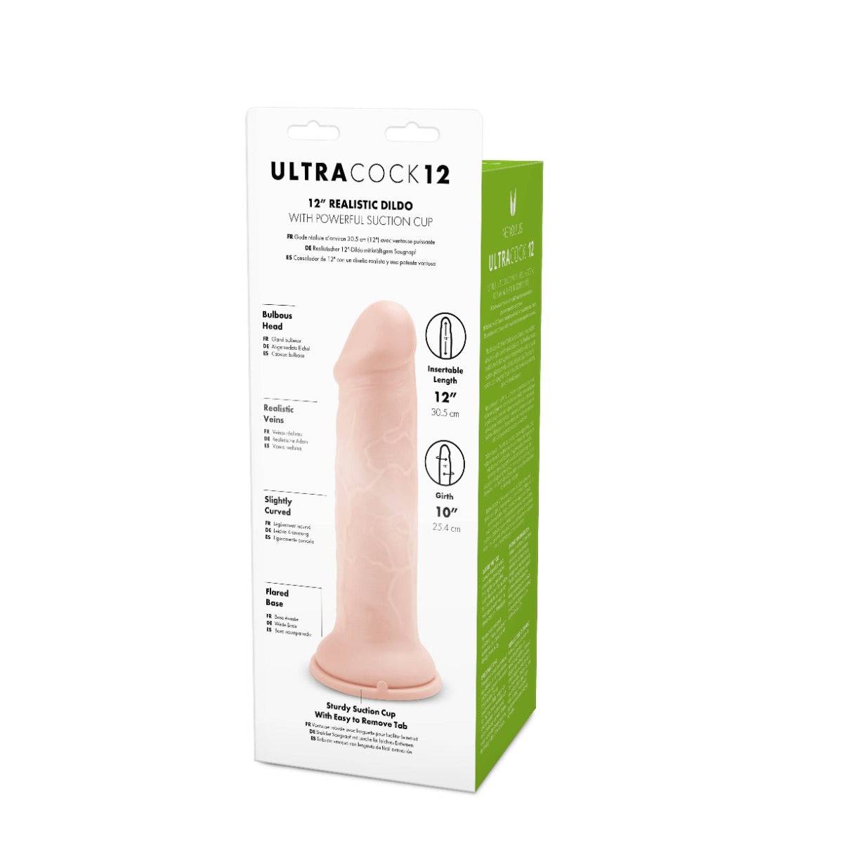 Me You Us Ultra Cock Realistic Dildo 12 Inch - Simply Pleasure